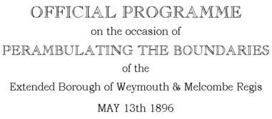 Official boundaries of Weymouth & Melcombe Regis