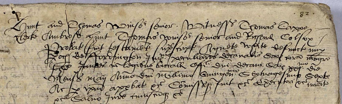 Will of Agnes White Widow 1576