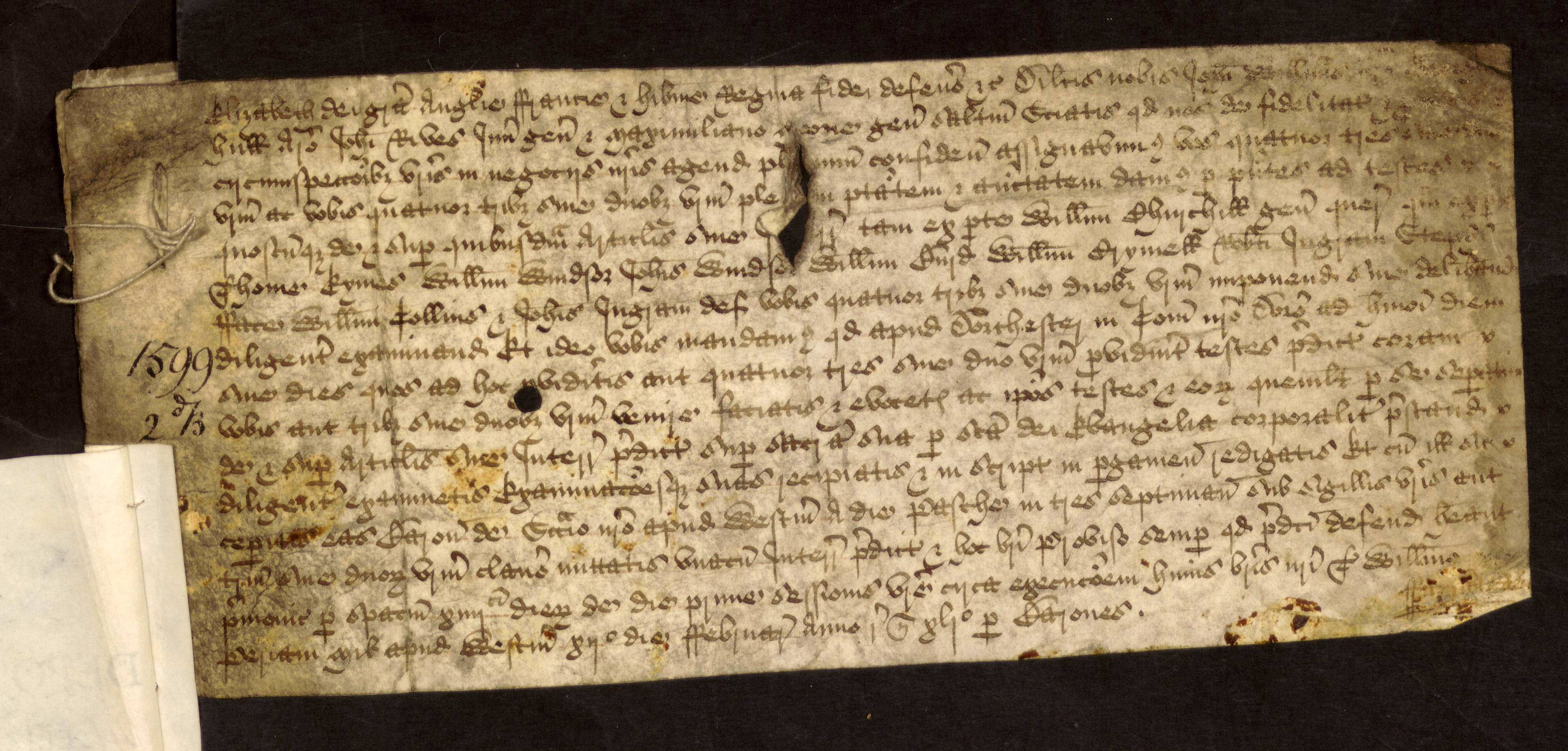 Fordington Manor Churchill v Tennants 1599 Folio 1
