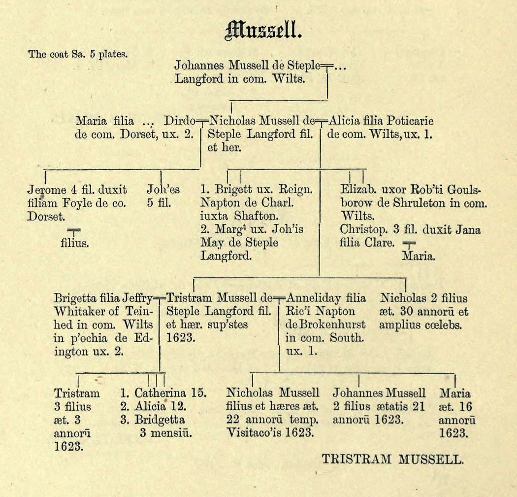 Visitation Wiltshire 1623 -Mussell